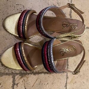 Exe Women's Multicolor Strappy Heels